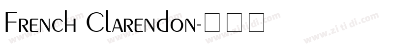 French Clarendon字体转换